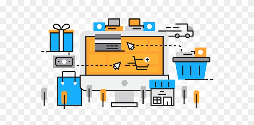 Ecommerce-slider - Online Shopping Clipart