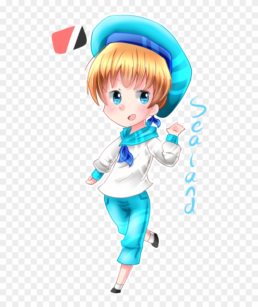 Chibi Sealand Hetalia - Cartoon Clipart