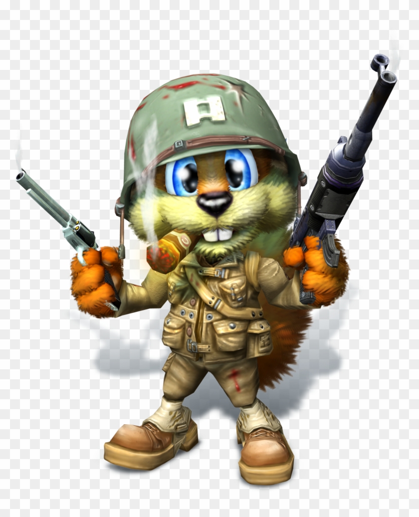 Big Yellow Southern Penis - Conker Soldier In Conker Live And Reloaded Full Hd Clipart