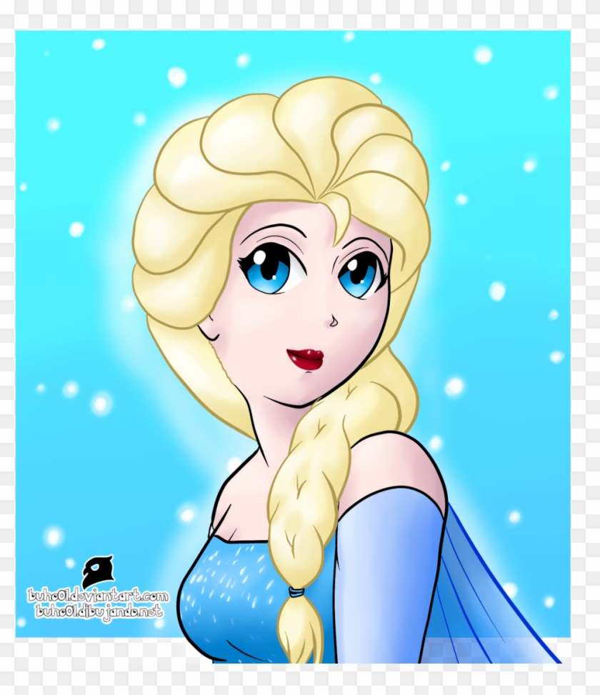Frozen Reina Elsa Por Buho01 Dibujando - Cartoon Clipart #5823609