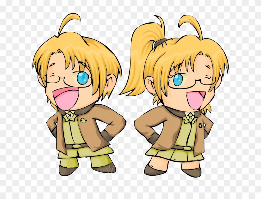 Chibi America - Cartoon Clipart