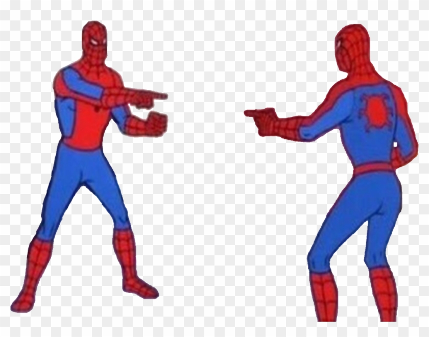 Spider Man Pointing At Spider Man By Supercaptainn - Spiderman You No You Clipart #5824300