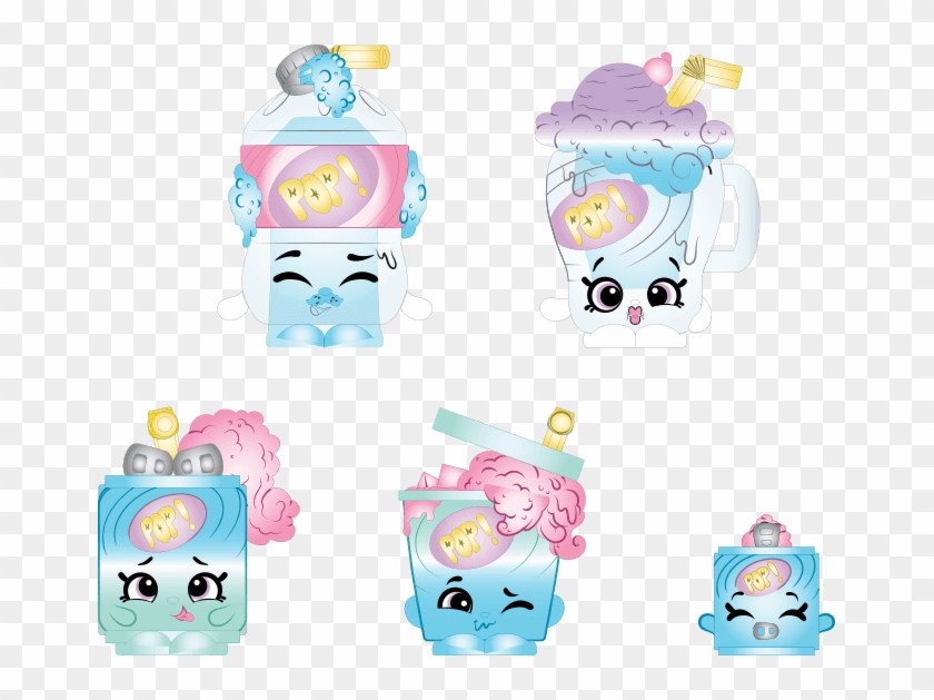 The Pop Fizzyz Shopkins Characters - Cartoon Clipart