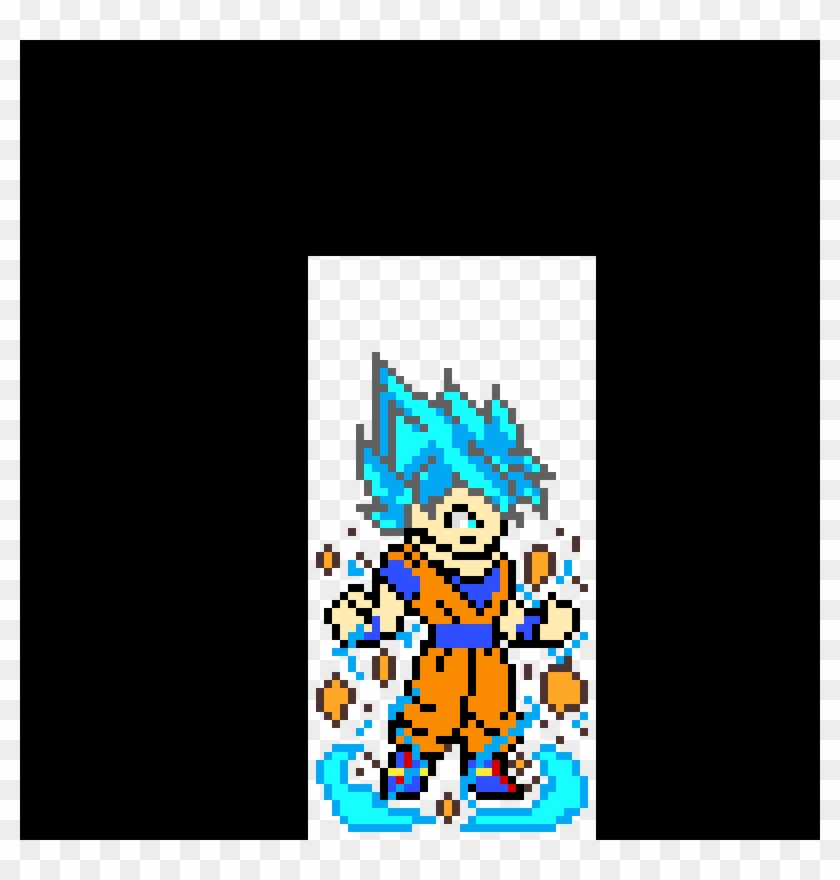 Goku - Pixel Art Dragon Ball Super Clipart #5824477