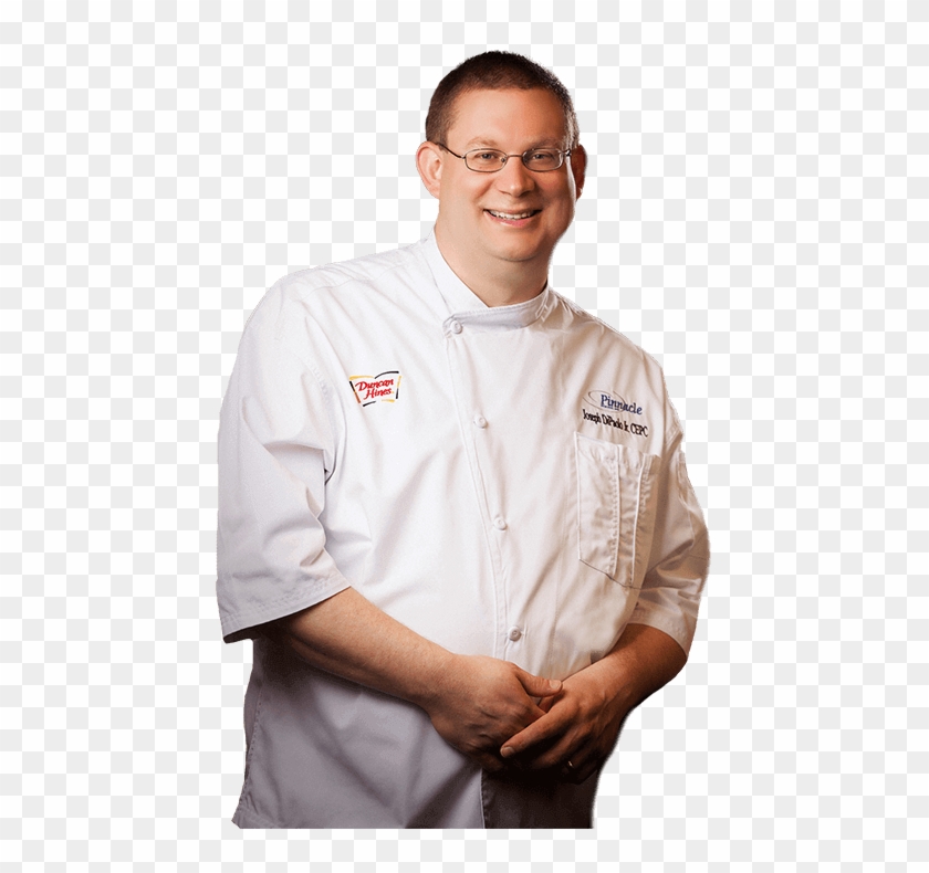 Chef Joe - Stehkragen Weißes Trachtenhemd Clipart