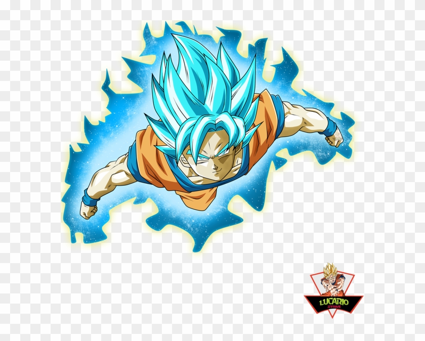 Goku Ssgss Blue By Lucario Strike-db6ket0 - Goku Ssgss Png Clipart #5824606