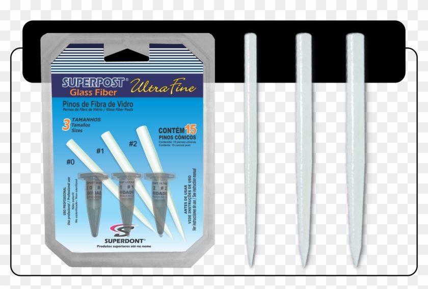 Superpost Ultrafine Kit - Pino De Fibra De Vidro Tamanhos Clipart