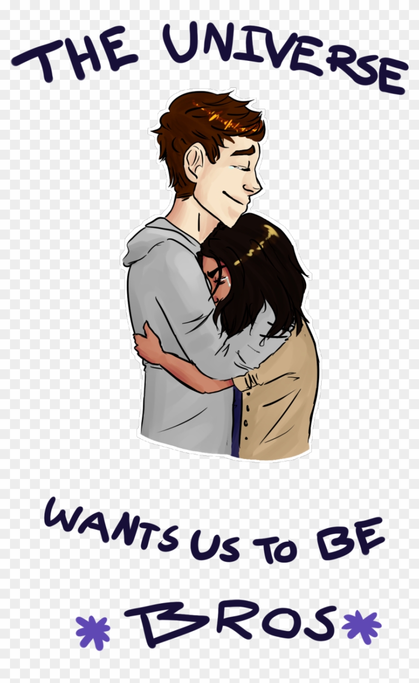 Cisco Ramon And Barry Allen Bro Hug~ Too Cute For Words - Poster Clipart