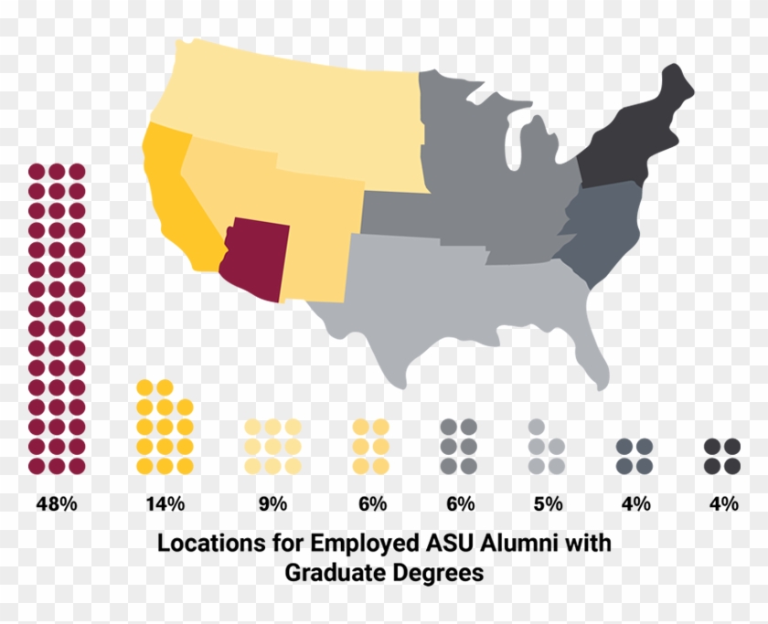 Career Outcomes Arizona State , Png Download - Selling Montana To Canada Clipart #5825537