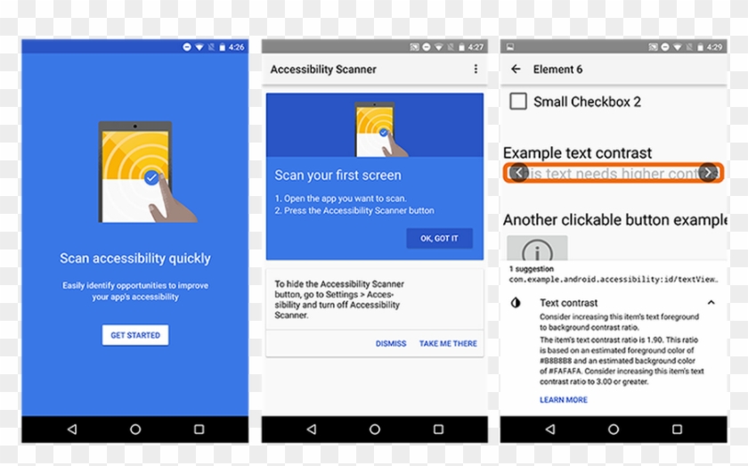 Scannerblog Alpha - Width-1000 - Android App Accessibility Scanner Clipart