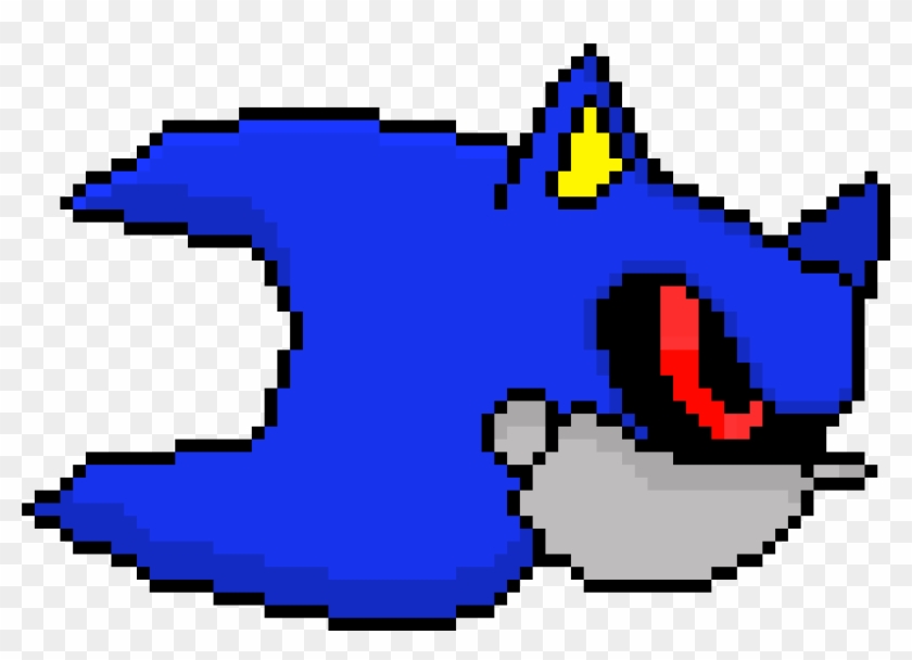 Metal Sonic Face By Underpixel - Sonic The Hedgehog Pixel Art Clipart #5826055