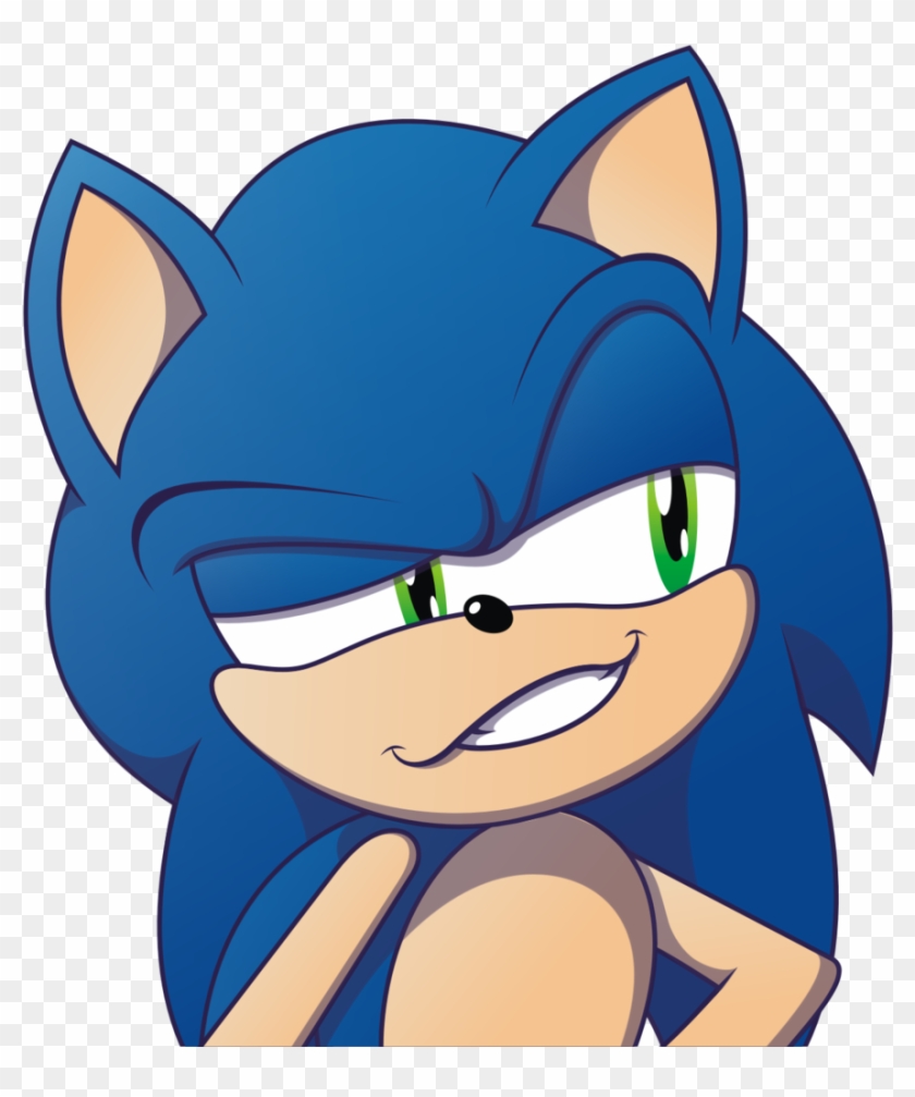 Sonic,соник, Sonic The Hedgehog, ,фэндомы,sth Art,sonic - Sonic The Hedgehog Grin Clipart