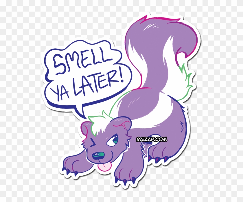 "smell Ya Later " Sticker - Cartoon Clipart #5826543