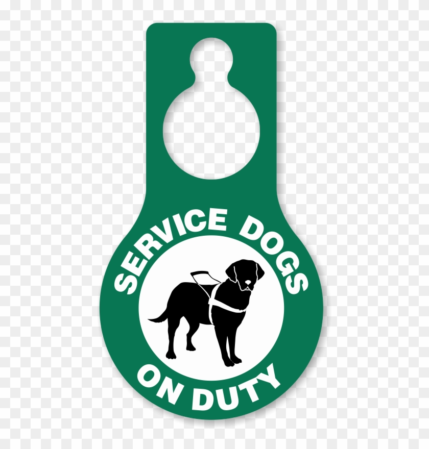 Zoom, Price, Buy - Service Dog On Duty Sign Clipart #5826676