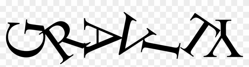 Gravitation Typography Logo Silhouette - Gravity Clipart Black And White - Png Download