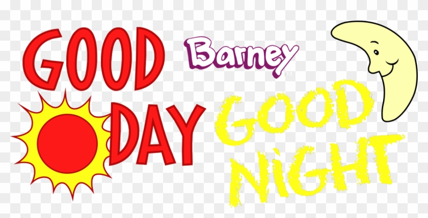 Barney Good Day Good Night Logo Clipart
