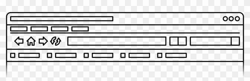 This Free Icons Png Design Of Internet Browser Ui - Black-and-white Clipart