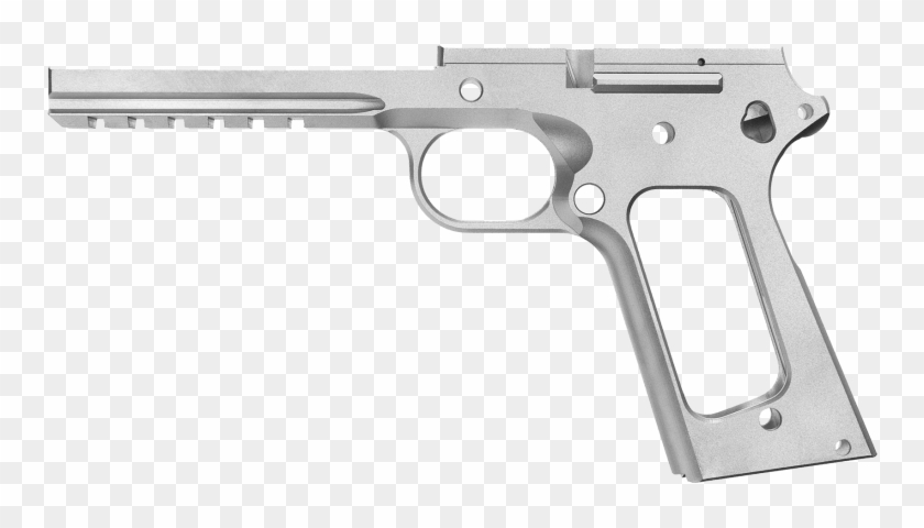 Bead Blasted Aluminum Gun Frame Clipart #5827583