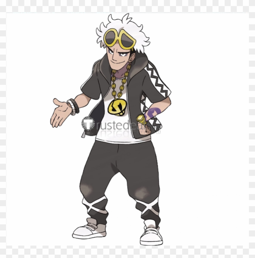 Pokemon Sun And Moon Team Skull Leader Clipart
