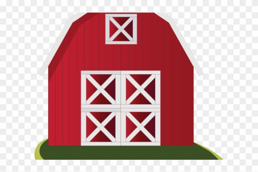 Barn Clipart Gate - Red Barn Clip Art - Png Download #5828373