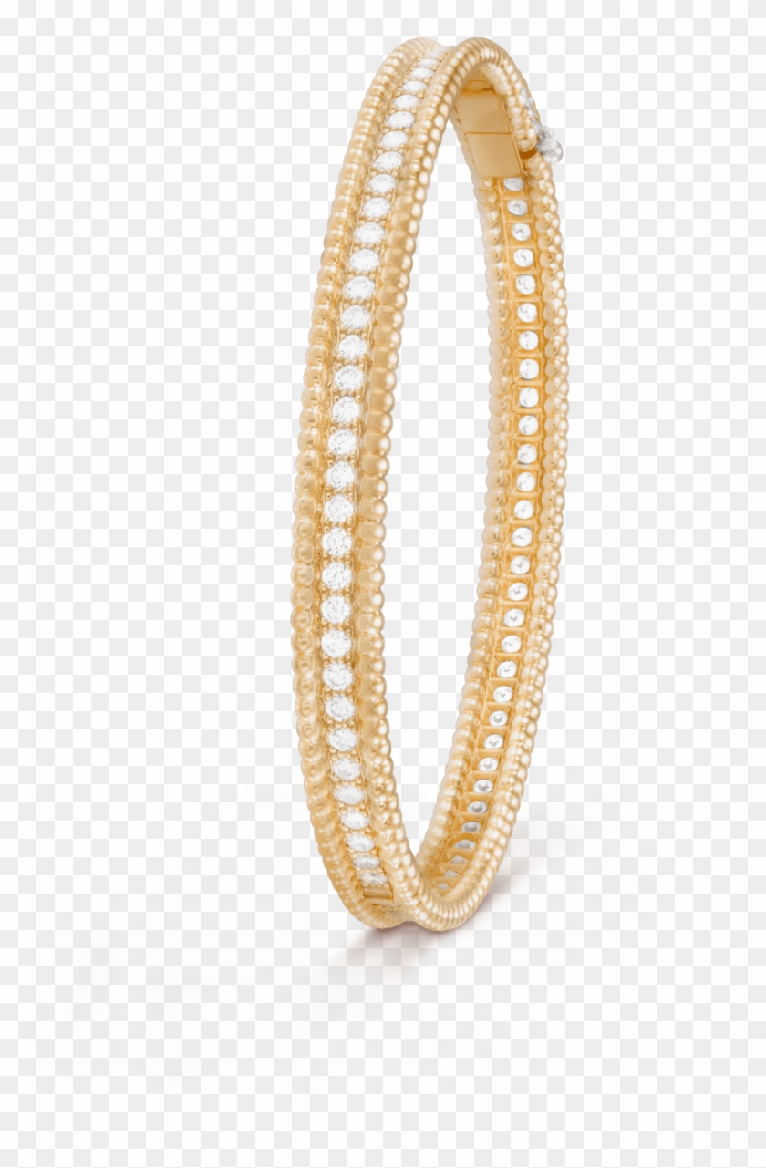 Perlée Diamond Bracelet, 1 Row, - Van Cleef Arpels Diamond Bangles Clipart
