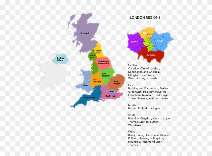 X Close - Uk Water Companies Map Clipart