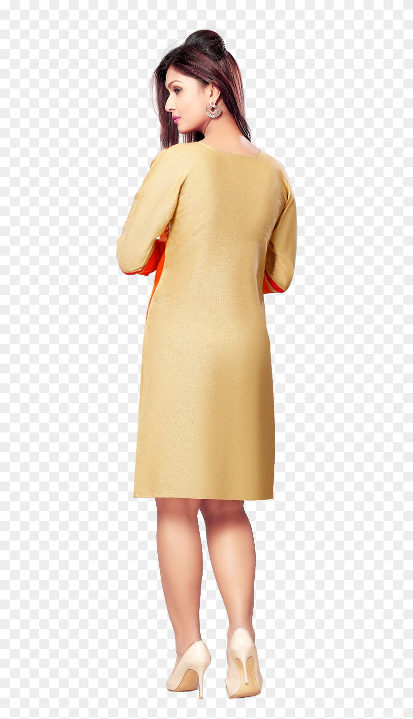 Yuri's Multicoloured Cotton Straight Kurti - Girl Clipart #5828769