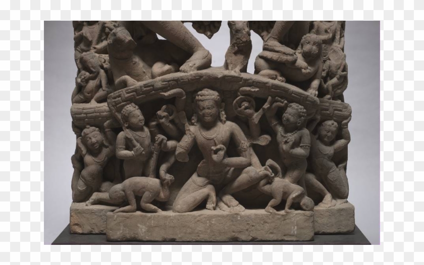 Era Shiva-parvathi With Ravana Lifting Mount Kailasa, - Statue Clipart #5828832