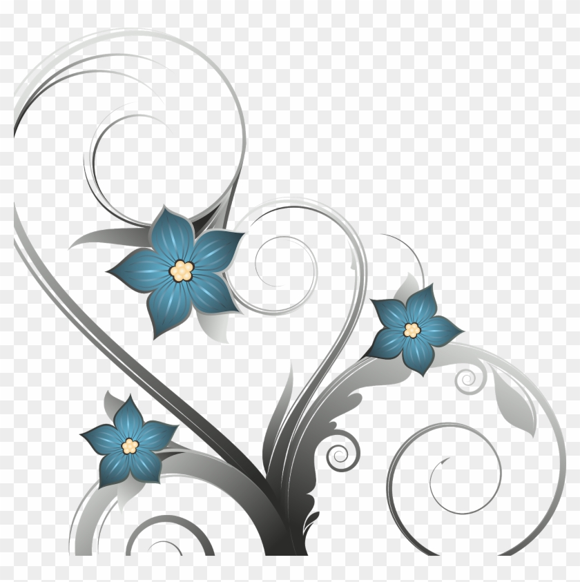 Floral Vector Png, Floral Vector, Floral Png, Flower - Vector Graphics Clipart #5828897