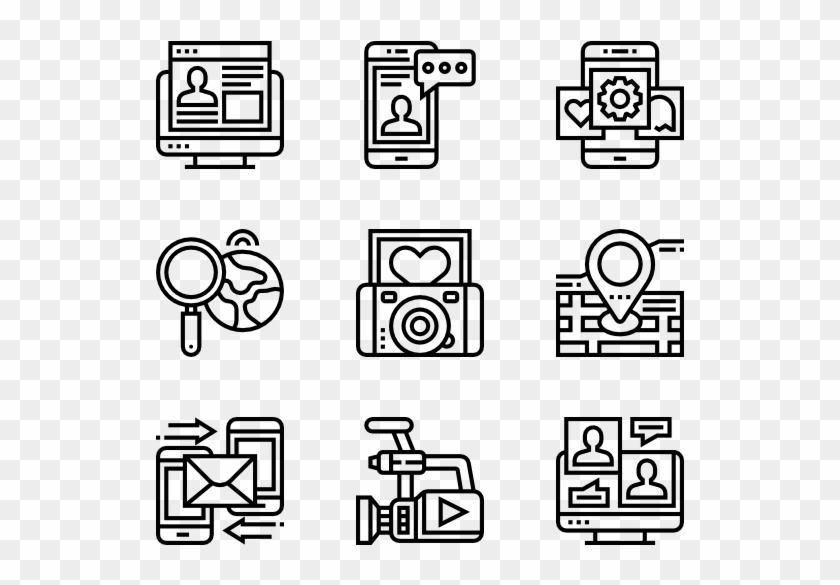 Social Media - Train Station Icon Clipart #5829019
