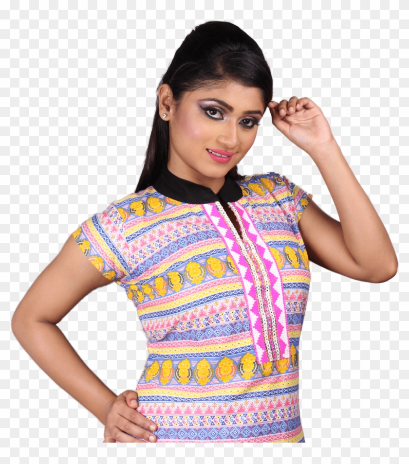 Casual Wear Cotton Kurti - Photo Shoot Clipart #5829201