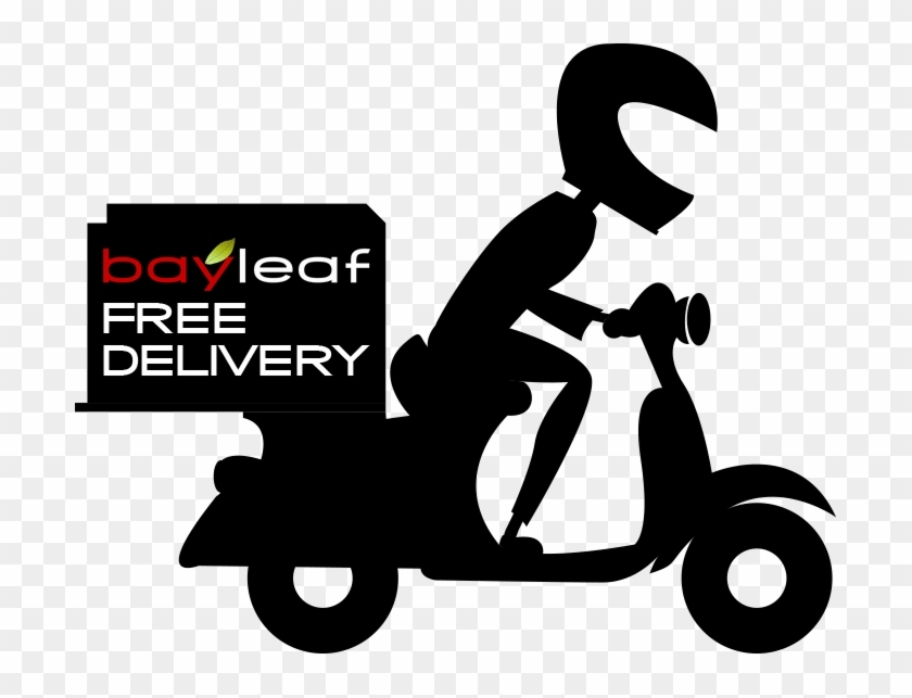 Home delivery typography with man Royalty Free Vector Image
