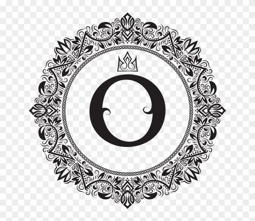 Royal Monogram Logo - Circle Clipart #5829823