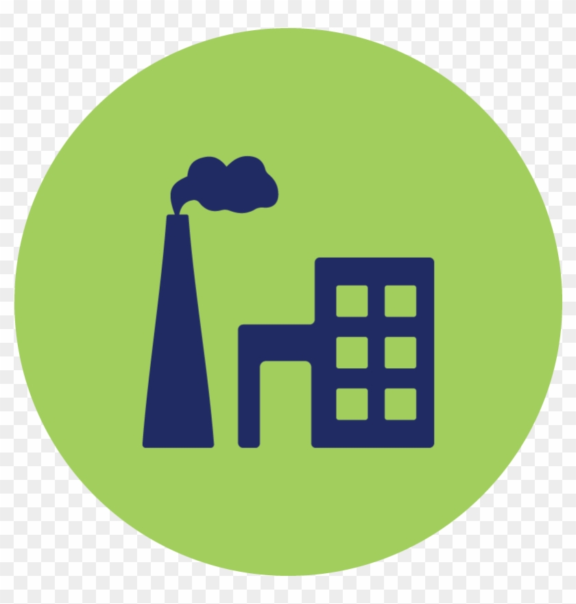 Factory Manufacturing Industry Computer Icons Clip - Greenhouse Gas Emissions Icon - Png Download #5829827