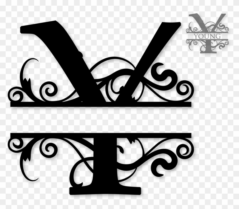 "y" Split Monogram - Split T Monogram Svg Clipart