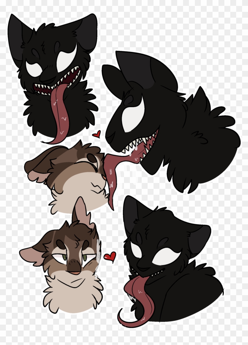 Some Symbrock Art Cat Venom Still Has A Giant Tongue, - Cartoon Clipart #5830095