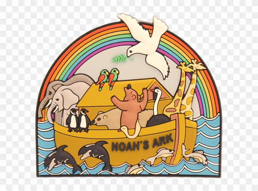 Noah's Ark 3d Magnet - Cartoon Clipart #5830098