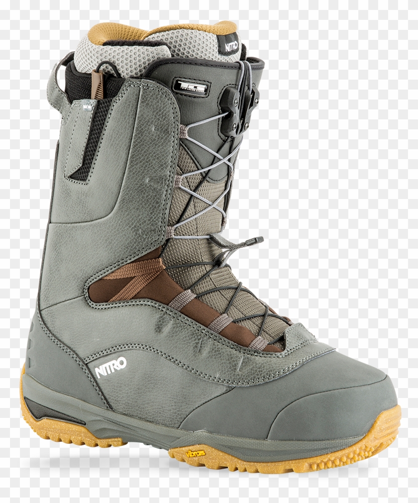 By Just Pulling Up On The Lace Handle - Nitro Venture Tls Pro Snowboard Boot Clipart #5830275