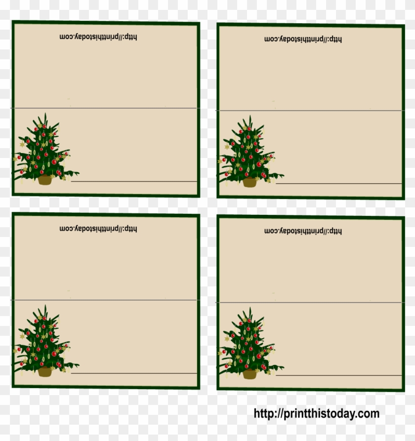 Christmas Card Stencils Printable With Free Place Cards - Free Printable Christmas Table Name Cards Clipart #5830561
