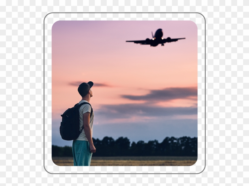 Watching Airplanes Course - Frase Mochilero De Viaje Clipart