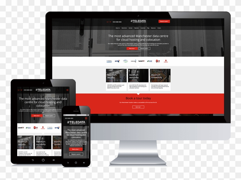 B2b Website Design For Teledata - B2b Website Design Clipart