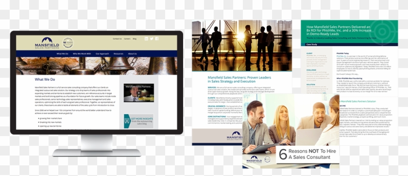 Mansfield Sales Partners Work - Website Clipart #5832069