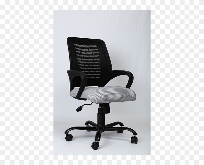 Office Chair In Black & White Colour Horizon Low Back - Office Chair Clipart #5832718