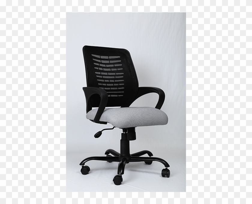 Office Chair In Black & White Colour Horizon Low Back - Office Chair Clipart
