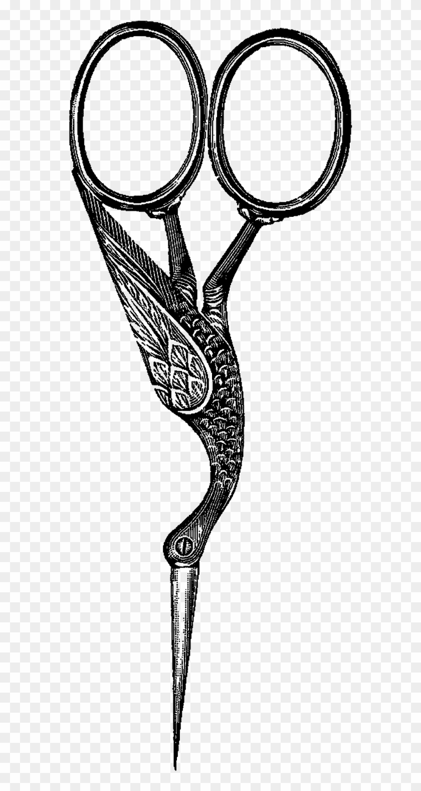 Digital Scissors Clip Art - Stork Scissors Png Transparent Png