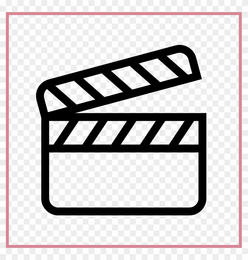 Pictogram Template Musicproductions - Clapperboard Clipart