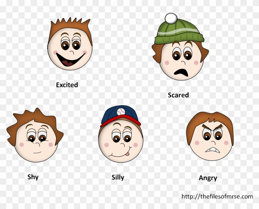 Boy Feeling Cards - Emotions Feeling Face Clipart - Png Download #5834113