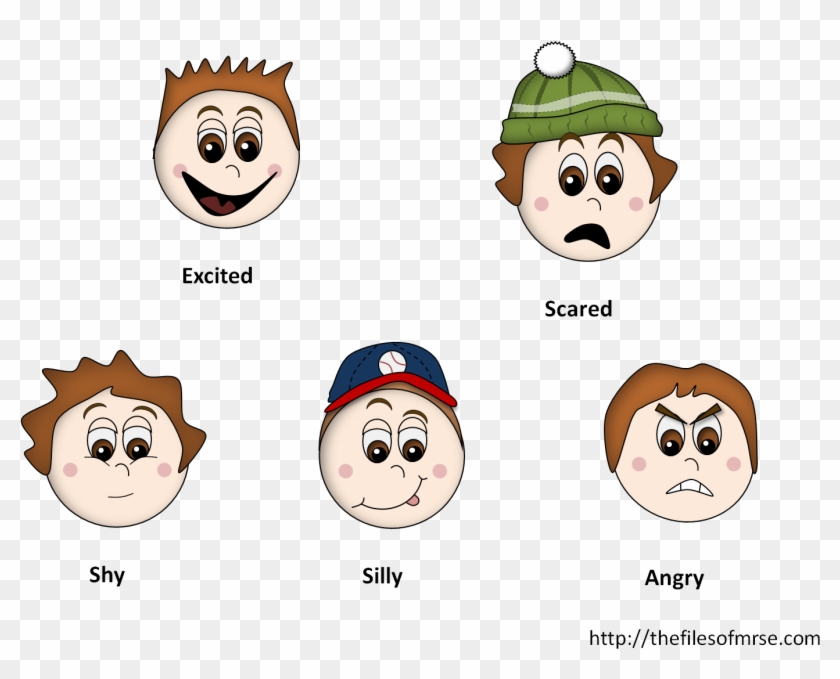 Boy Feeling Cards - Emotions Feeling Face Clipart - Png Download