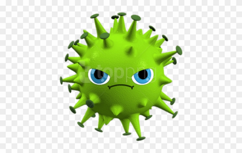 Download Cartoon Virus With Face Clipart Png Photo - Vi Rus Transparent Png #5834207