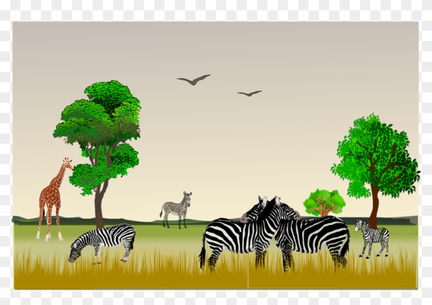 Game Reserve Nature Reserve Computer Icons Big-game - Free African Savanna Clipart - Png Download #5834795